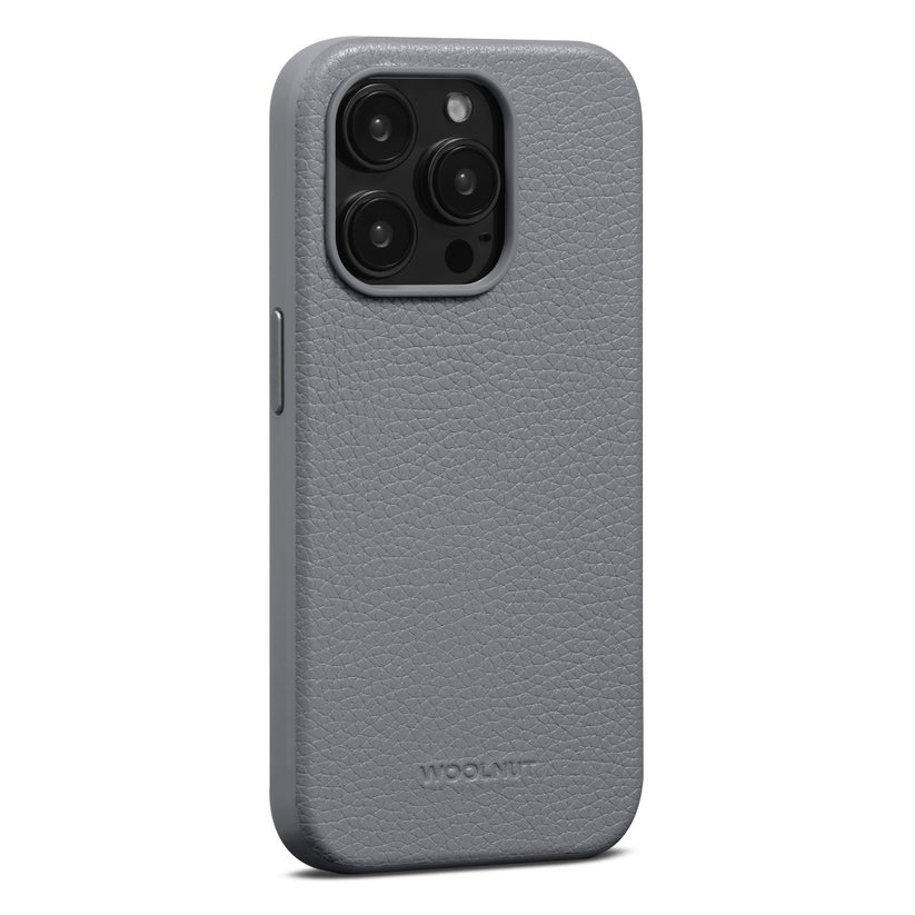 WOOLNUT Leather Case za iPhone 15 Pro Max - Grey