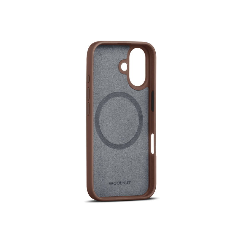 Woolnut Leather Case za iPhone 16 - Cognac - iSTYLE.hr