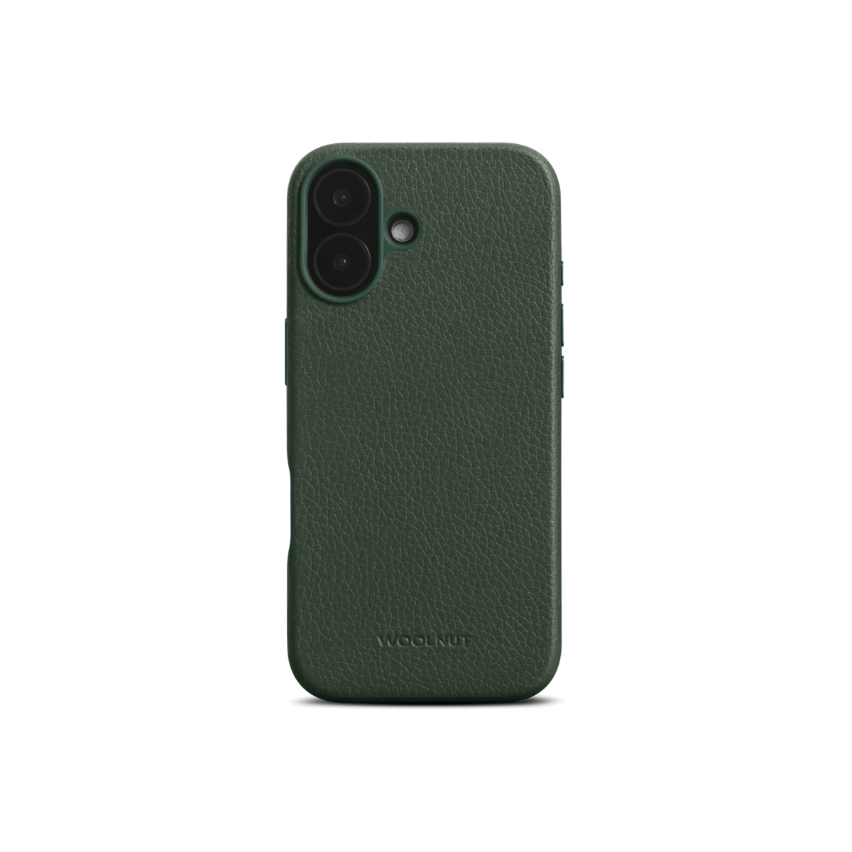 Woolnut kožna maska za iPhone 16 zelena