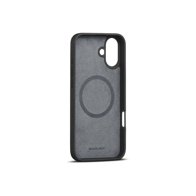 Woolnut Leather Case za iPhone 16 Plus - Black - iSTYLE.hr