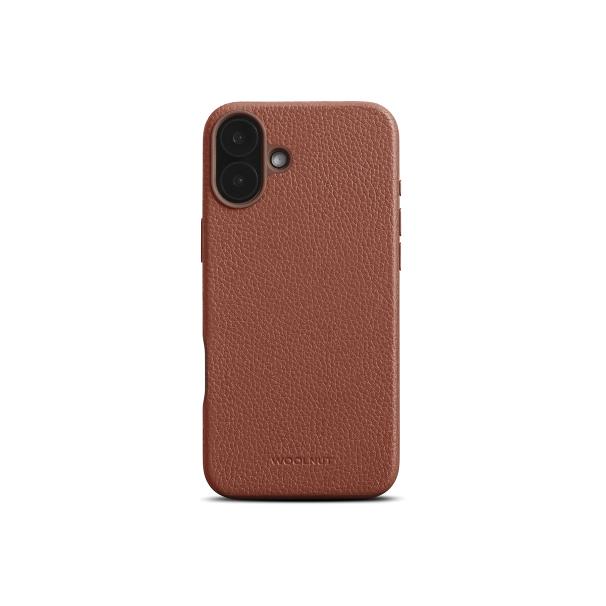 Woolnut kožna maska za iPhone 16 plus konjak