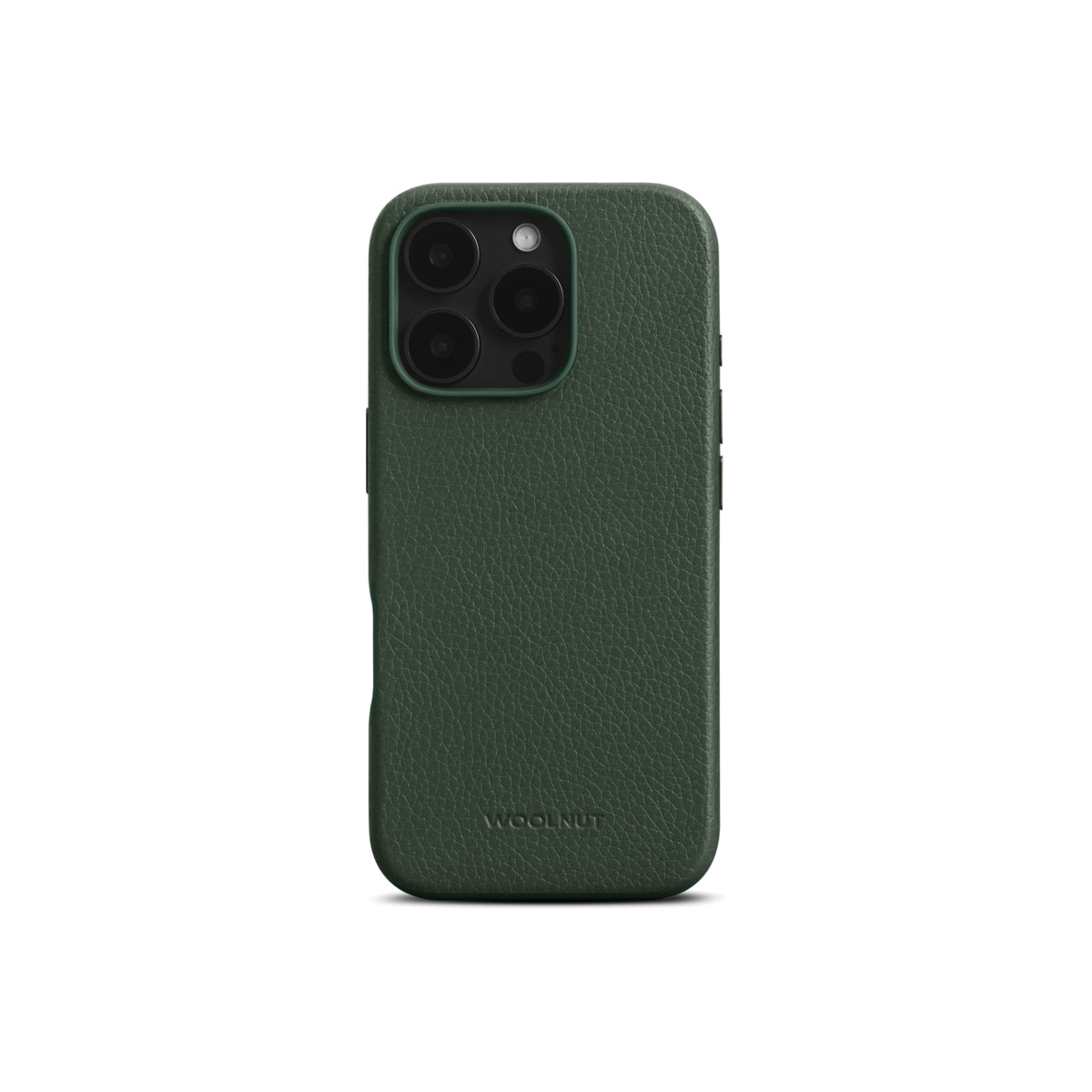 Woolnut kožna maska za iPhone 16 Pro zelena