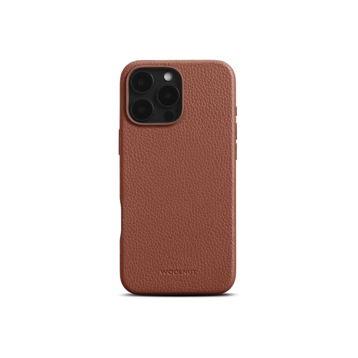 Woolnut kožna maska za iPhone 16 Pro Max konjak