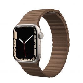 NEXT ONE BROWN LEATHER LOOP 42/44 MM FOR APPLE WATCH