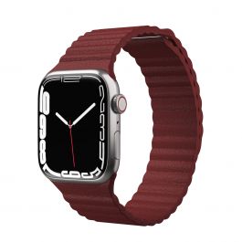 NEXT ONE CLARET LEATHER LOOP 42/44 MM FOR APPLE WATCH