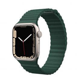 NEXT ONE LEAF GREEN  LEATHER LOOP 42/44 MM FOR APPLE WATCH