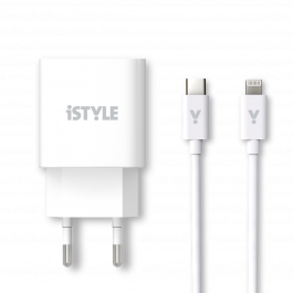 iStyle 20W PD CHARGER BUNDLE - white