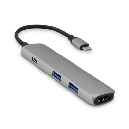 iSTYLE USB Type-C HUB 4K HDMI - svemirski siva/crna