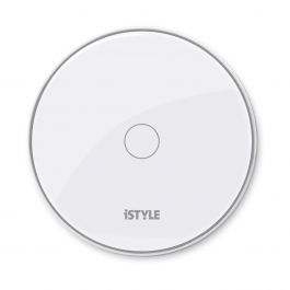 iSTYLE WIRELESS CHARGER 15W - white (with adapter)