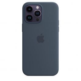 Apple Silicone Case za iPhone 14 Pro Max - kompatibilan s MagSafe - Storm Blue