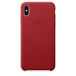 Apple iPhone XS Max Leather Case - (PRODUCT)RED
