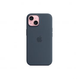 Apple Silicone Case za iPhone 15 - kompatibilan s MagSafe - Storm Blue