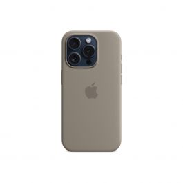 Apple Silicone Case za iPhone 15 Pro - kompatibilan s MagSafe - Clay