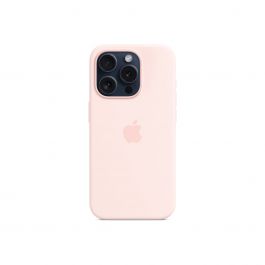 Apple Silicone Case za iPhone 15 Pro - kompatibilan s MagSafe - Light Pink