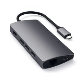 Satechi Multi-port Type-C adapter sa Ethernet V2 - Space Gray