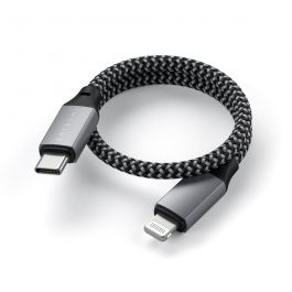 Satechi USB-C to Lightning Cable (25 cm) - Space Gray